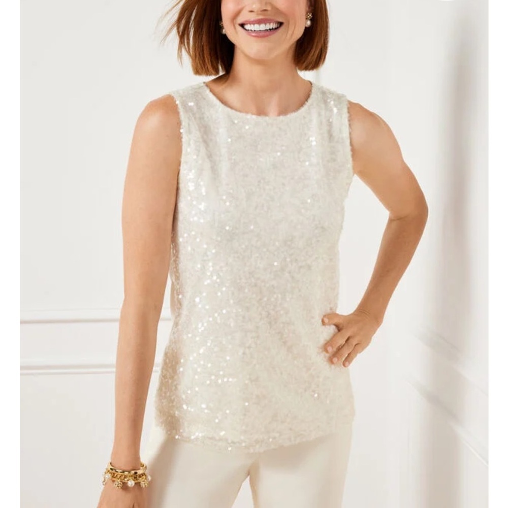 Talbots sequin shell - Picture 2 of 9
